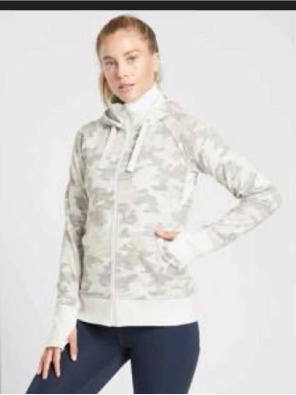 Athleta Triumph camo hoodie